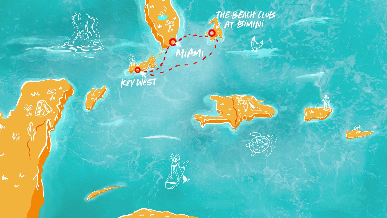 A Caribbean Breeze & Haunted Seas Itinerary Map